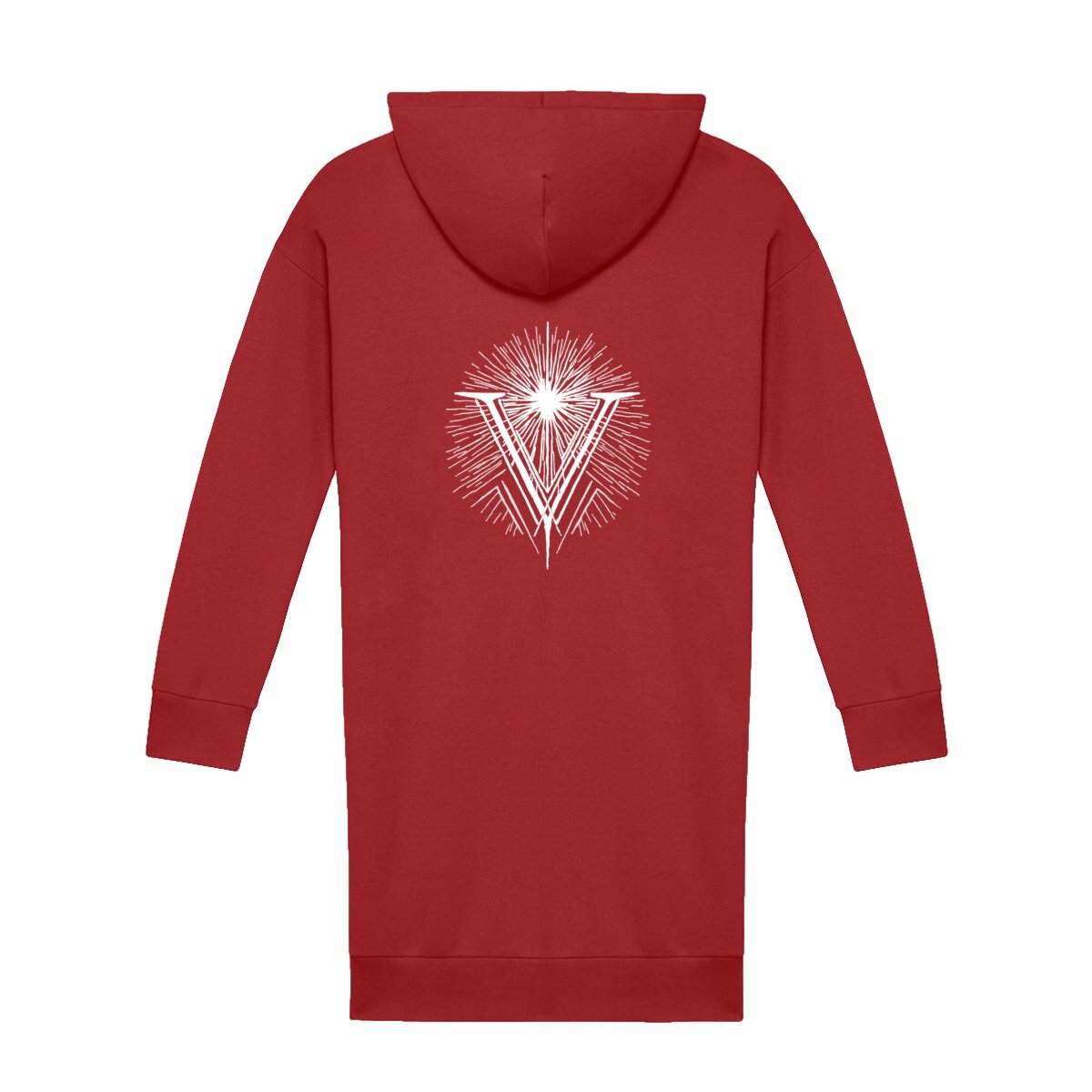 Hoodie Dress - Back Logo Vurtist - dos_rouge