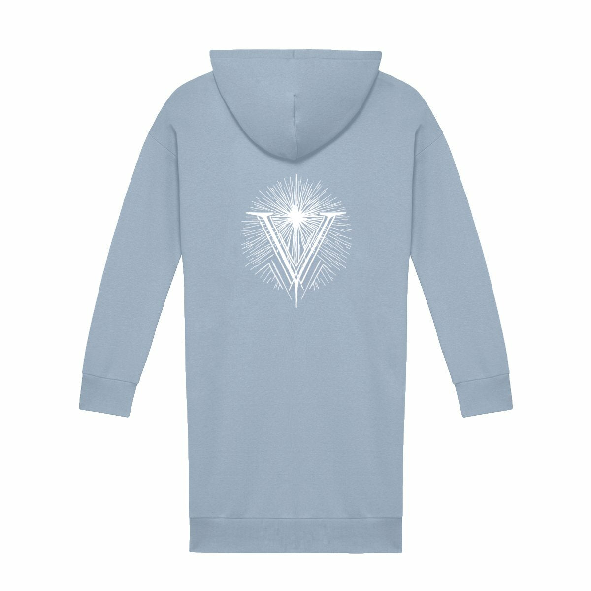 Hoodie Dress - Back Logo Vurtist - dos_bleu