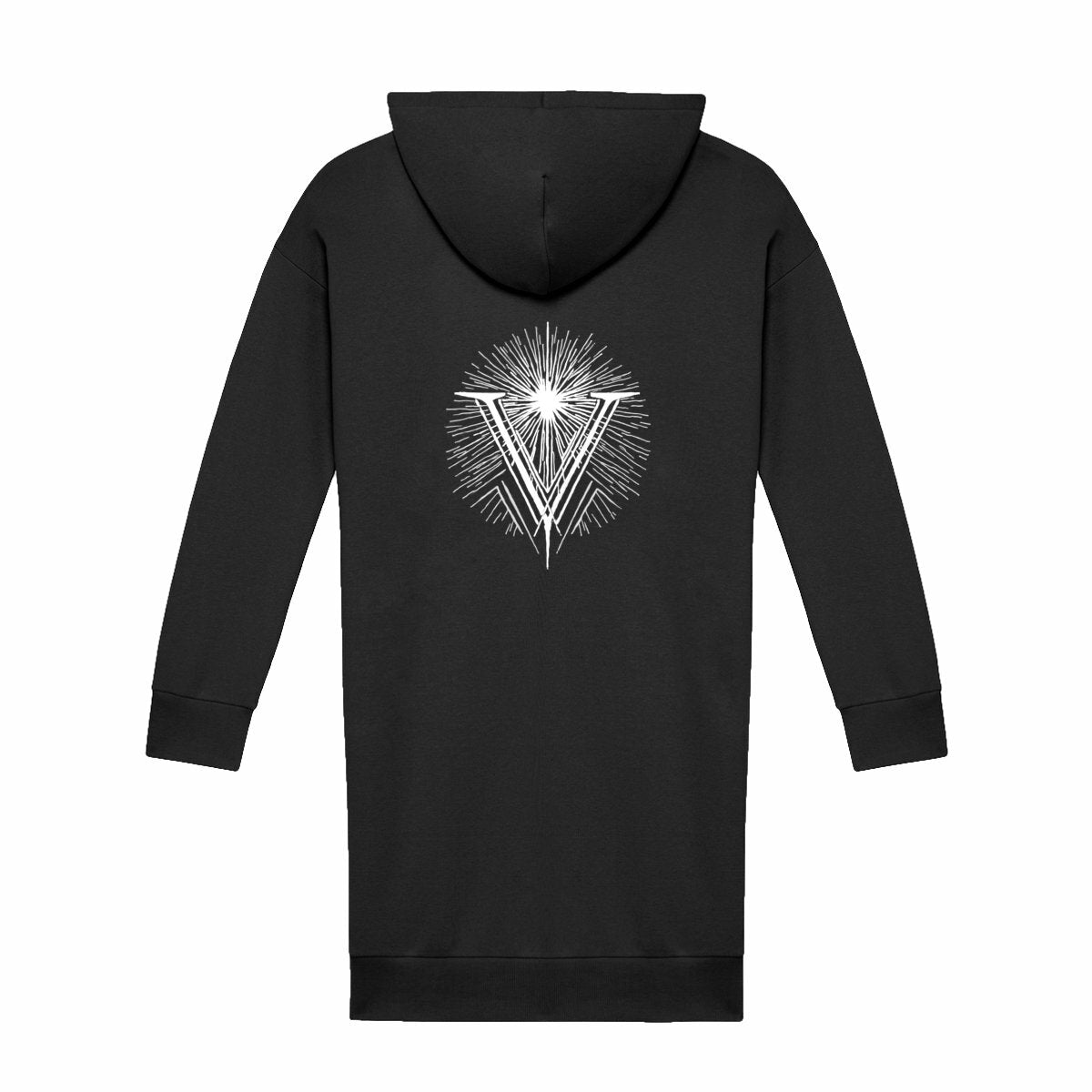 Hoodie Dress - Back Logo Vurtist - dos_noir