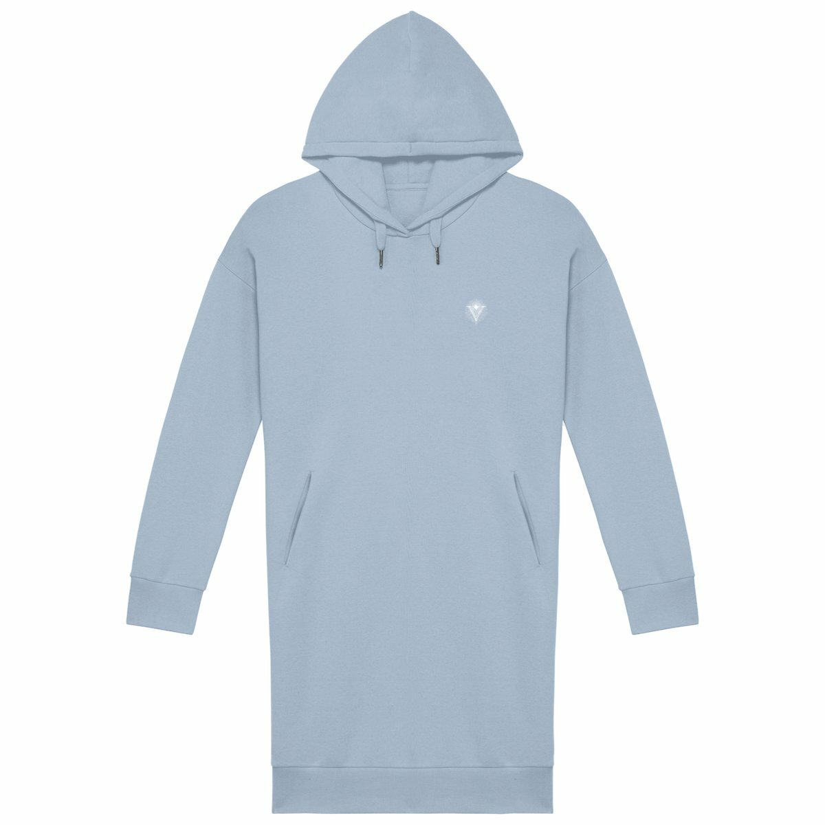 Hoodie Dress Vurtist - face_bleu